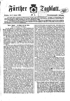 Fürther Tagblatt Dienstag 2. Januar 1866
