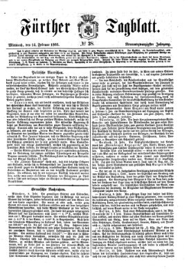 Fürther Tagblatt Mittwoch 14. Februar 1866
