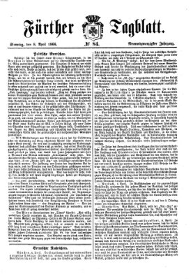 Fürther Tagblatt Sonntag 8. April 1866