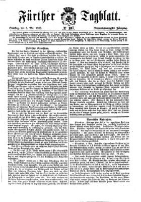 Fürther Tagblatt Samstag 5. Mai 1866