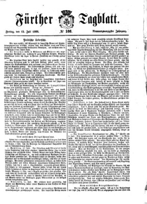 Fürther Tagblatt Freitag 13. Juli 1866
