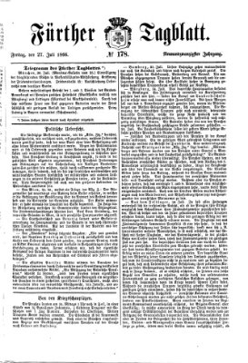 Fürther Tagblatt Freitag 27. Juli 1866