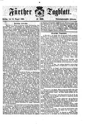 Fürther Tagblatt Freitag 24. August 1866