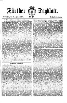 Fürther Tagblatt Donnerstag 31. Januar 1867
