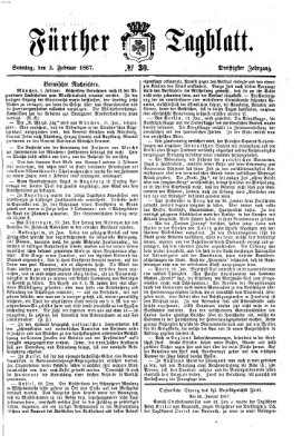Fürther Tagblatt Sonntag 3. Februar 1867