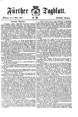 Fürther Tagblatt Mittwoch 6. März 1867