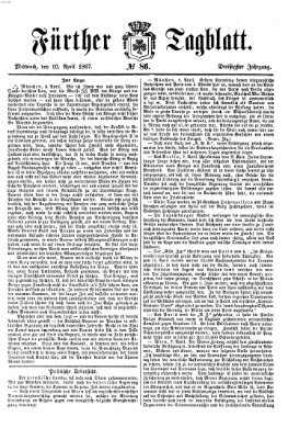 Fürther Tagblatt Mittwoch 10. April 1867