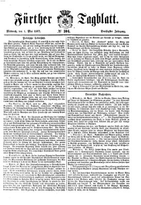 Fürther Tagblatt Mittwoch 1. Mai 1867