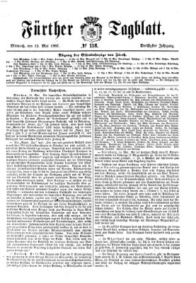 Fürther Tagblatt Mittwoch 15. Mai 1867