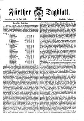Fürther Tagblatt Donnerstag 18. Juli 1867