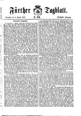 Fürther Tagblatt Sonntag 4. August 1867