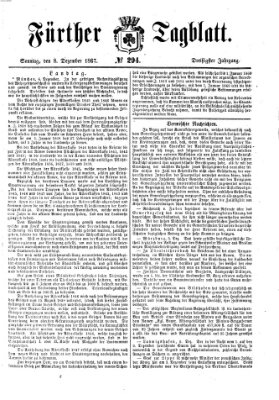 Fürther Tagblatt Sonntag 8. Dezember 1867