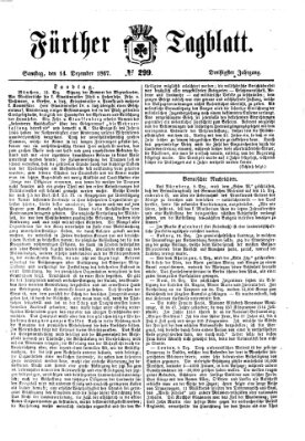 Fürther Tagblatt Samstag 14. Dezember 1867