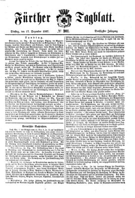 Fürther Tagblatt Dienstag 17. Dezember 1867