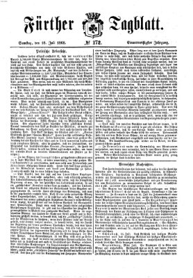 Fürther Tagblatt Samstag 18. Juli 1868