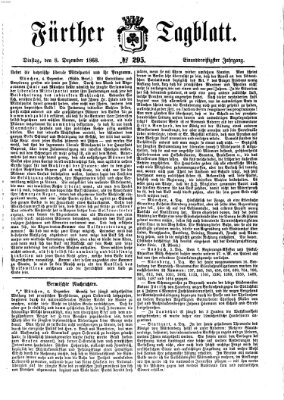 Fürther Tagblatt Dienstag 8. Dezember 1868
