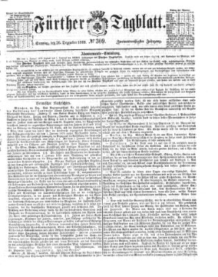 Fürther Tagblatt Sonntag 26. Dezember 1869