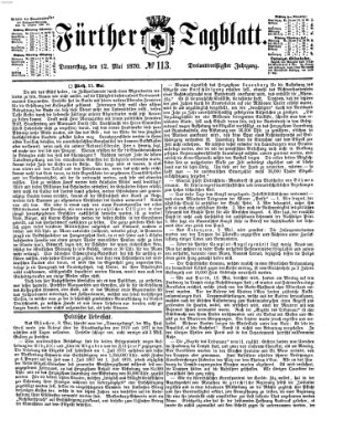 Fürther Tagblatt Donnerstag 12. Mai 1870