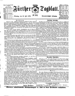 Fürther Tagblatt Sonntag 10. Juli 1870