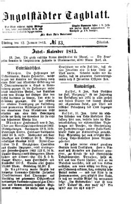 Ingolstädter Tagblatt Dienstag 13. Januar 1863