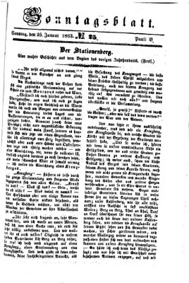 Ingolstädter Tagblatt Sonntag 25. Januar 1863