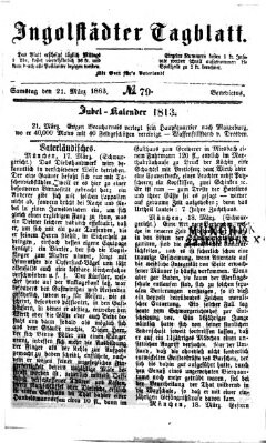 Ingolstädter Tagblatt Samstag 21. März 1863
