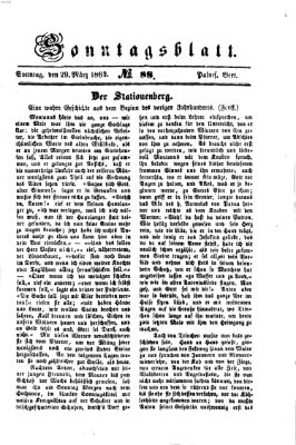 Ingolstädter Tagblatt Sonntag 29. März 1863