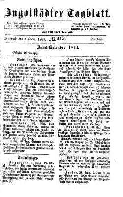 Ingolstädter Tagblatt Mittwoch 2. September 1863