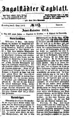 Ingolstädter Tagblatt Samstag 5. September 1863