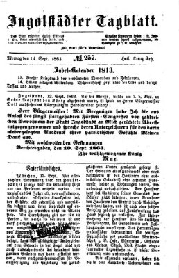 Ingolstädter Tagblatt Montag 14. September 1863