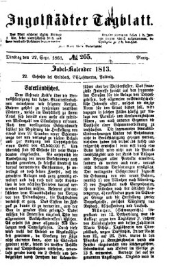 Ingolstädter Tagblatt Dienstag 22. September 1863