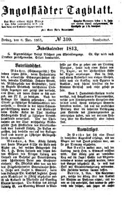 Ingolstädter Tagblatt Freitag 6. November 1863