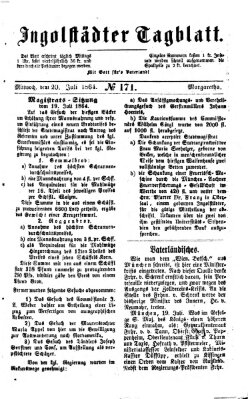 Ingolstädter Tagblatt Mittwoch 20. Juli 1864