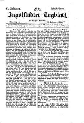 Ingolstädter Tagblatt Dienstag 21. Februar 1865