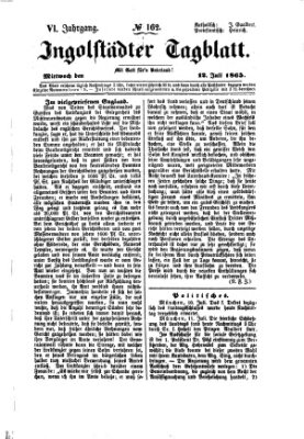 Ingolstädter Tagblatt Mittwoch 12. Juli 1865
