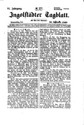 Ingolstädter Tagblatt Donnerstag 23. November 1865