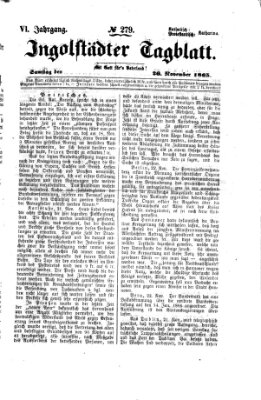 Ingolstädter Tagblatt Sonntag 26. November 1865