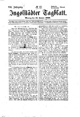 Ingolstädter Tagblatt Montag 15. Januar 1866