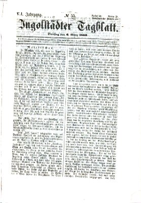 Ingolstädter Tagblatt Dienstag 6. März 1866