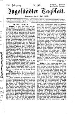 Ingolstädter Tagblatt Donnerstag 5. Juli 1866