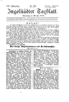 Ingolstädter Tagblatt Donnerstag 19. Juli 1866