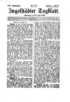 Ingolstädter Tagblatt Mittwoch 25. Juli 1866