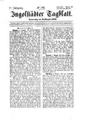 Ingolstädter Tagblatt Donnerstag 9. August 1866