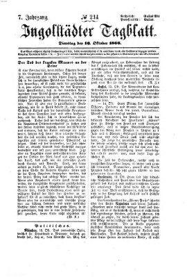 Ingolstädter Tagblatt Dienstag 16. Oktober 1866