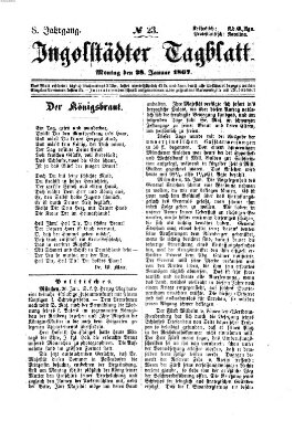 Ingolstädter Tagblatt Montag 28. Januar 1867