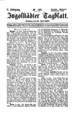 Ingolstädter Tagblatt Samstag 15. Juni 1867