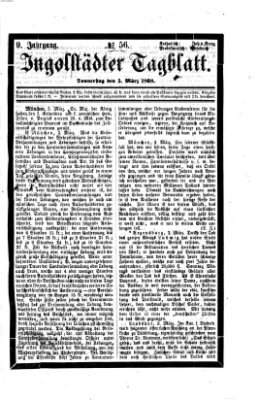 Ingolstädter Tagblatt Donnerstag 5. März 1868