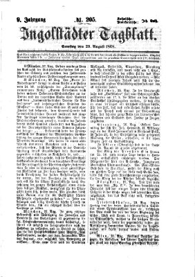 Ingolstädter Tagblatt Samstag 29. August 1868