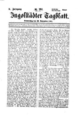 Ingolstädter Tagblatt Donnerstag 26. November 1868