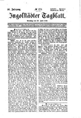 Ingolstädter Tagblatt Dienstag 27. Juli 1869